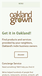 Mobile Screenshot of oaklandgrown.org