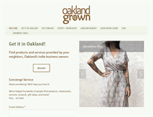 Tablet Screenshot of oaklandgrown.org